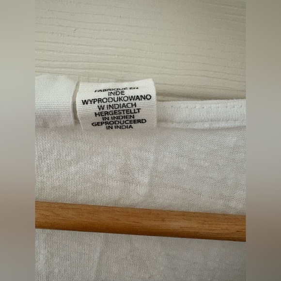 Artisan NY fringe hem tank size medium white embroidered boho western shirt - Picture 5 of 9